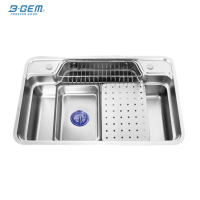 B-Gem - CPH - CHẬU BÁN NGUYỆT INOX 304 - CÔNG NGHỆ LINEN