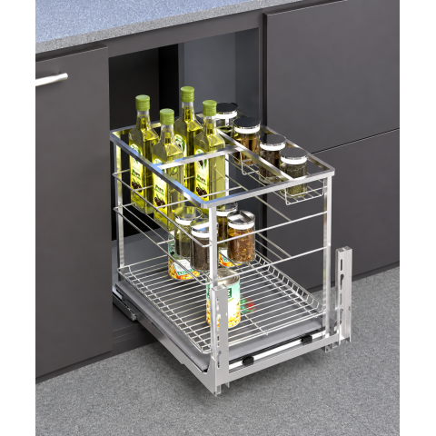 KỆ ĐỰNG GIA VỊ NAN VUÔNG INOX 304