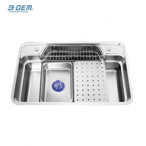 B-Gem - CPH - CHẬU BÁN NGUYỆT INOX 304 - CÔNG NGHỆ LINEN