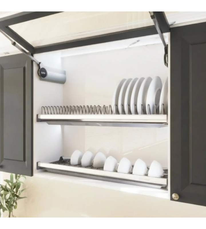 GIÁ BÁT ĐĨA CỐ ĐỊNH EUPLUS EP 2 TẦNG INOX 304