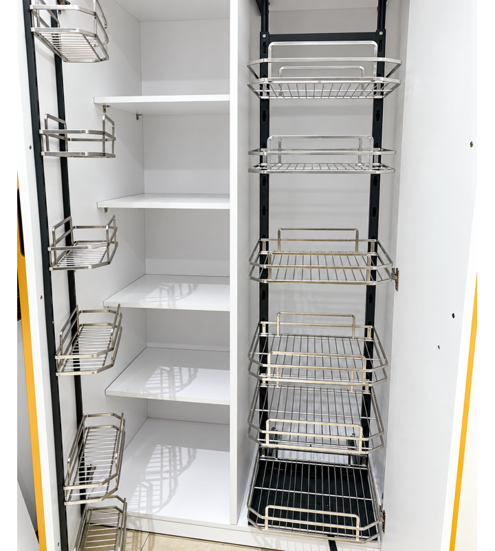 KỆ ĐỰNG TỦ ĐỒ KHÔ NAN DẸT, ĐÁY OVAL, INOX XƯỚC MỜ SUS304