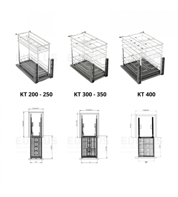 KỆ ĐỰNG GIA VỊ NAN DẸT INOX 304  Euplus EV bề mặt điện hóa Inox 304