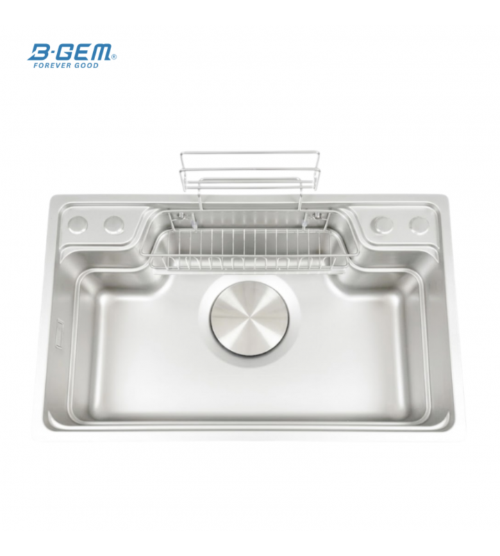 B-Gem - CGT - CHẬU 1 HỘC INOX 304 - CÔNG NGHỆ LINEN