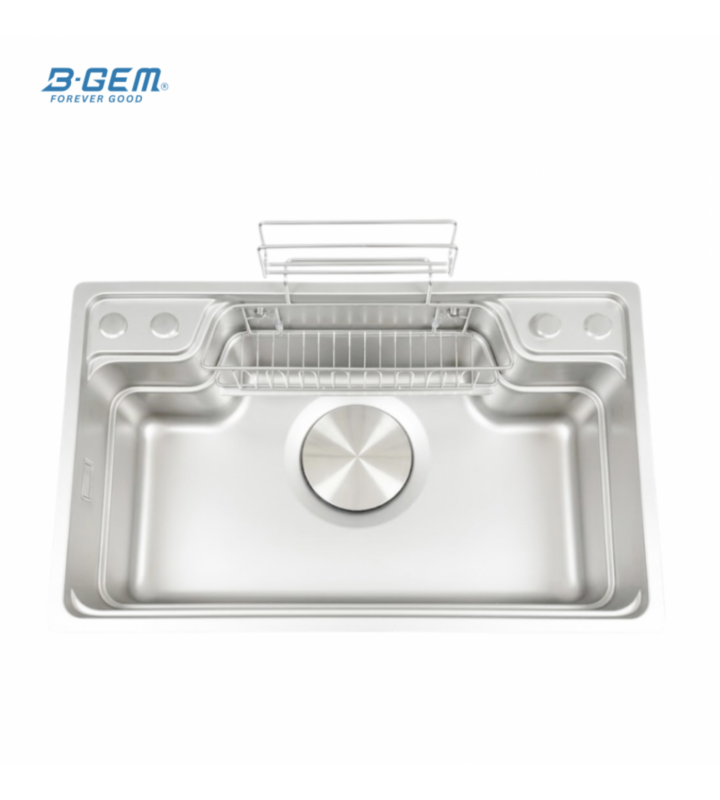 B-Gem - CGT - CHẬU 1 HỘC INOX 304 - CÔNG NGHỆ LINEN